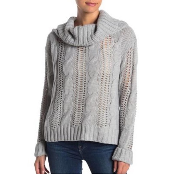 Heartloom Phoebe Grey Cowl Neck Sweater Size Small - Picture 9 of 9